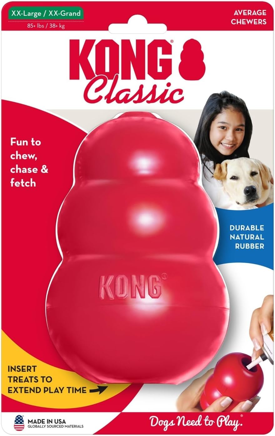 KONG Red Classic Rubber Chew Toy