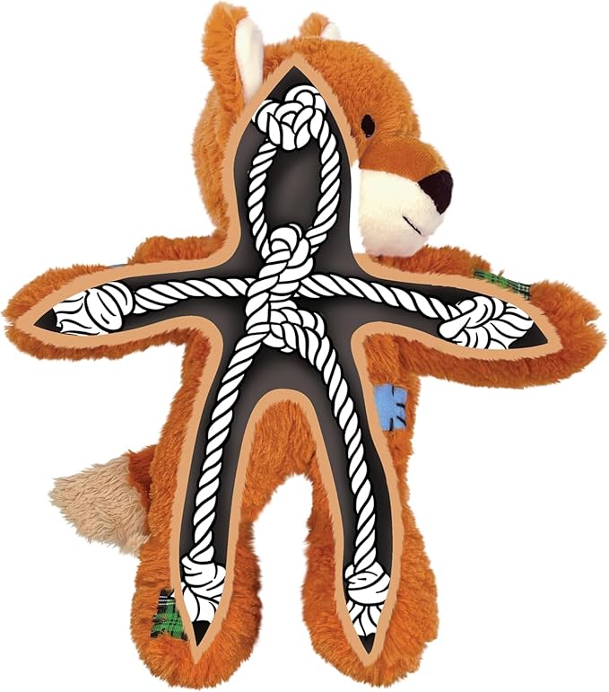 KONG Wild Knots Fox Plush Toy (Small/Med)
