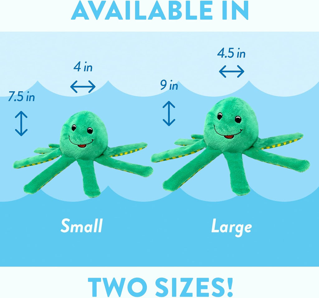 Spunky Pup Clean Earth Octopus Squeaky Toy - Small