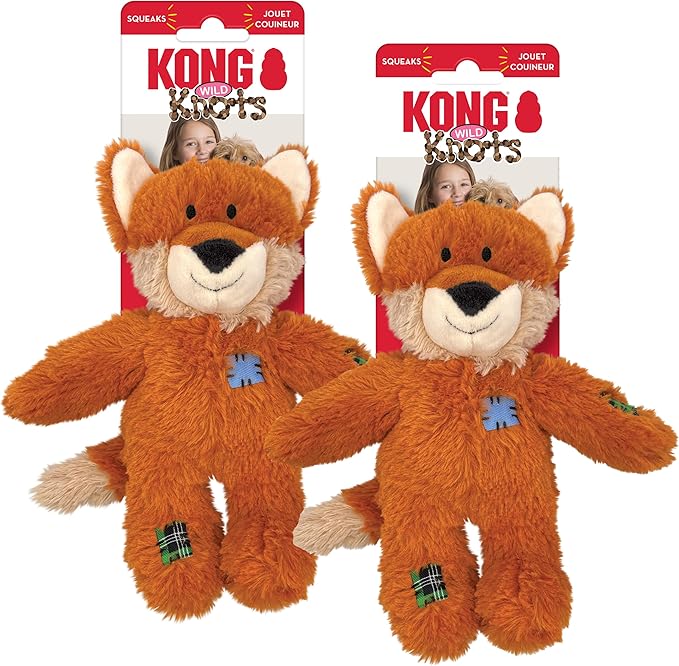KONG Wild Knots Fox Plush Toy (Small/Med)