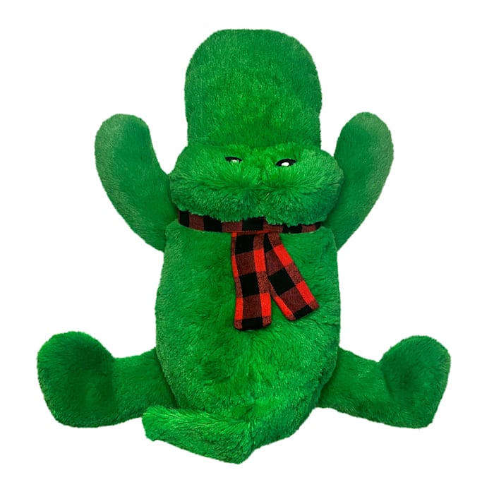 KONG Holiday Cozie Ali Alligator Jumbo Dog Squeaky Toy - XL 18" x 12.5"