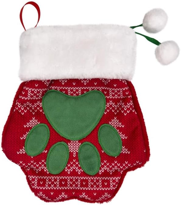 KONG Paw Christmas Stocking for Dogs and Cats - Large