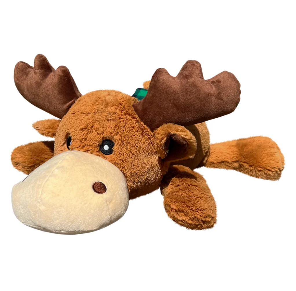 KONG Holiday Cozie Marvin Moose Jumbo Dog Squeaky Toy - XL 18" x 12.5"