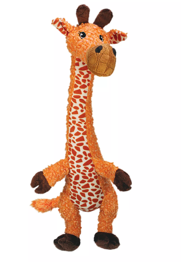 KONG Shakers Luvs Giraffe Extra Long Squeaky Shaker Dog Toy (CHOOSE SIZE)