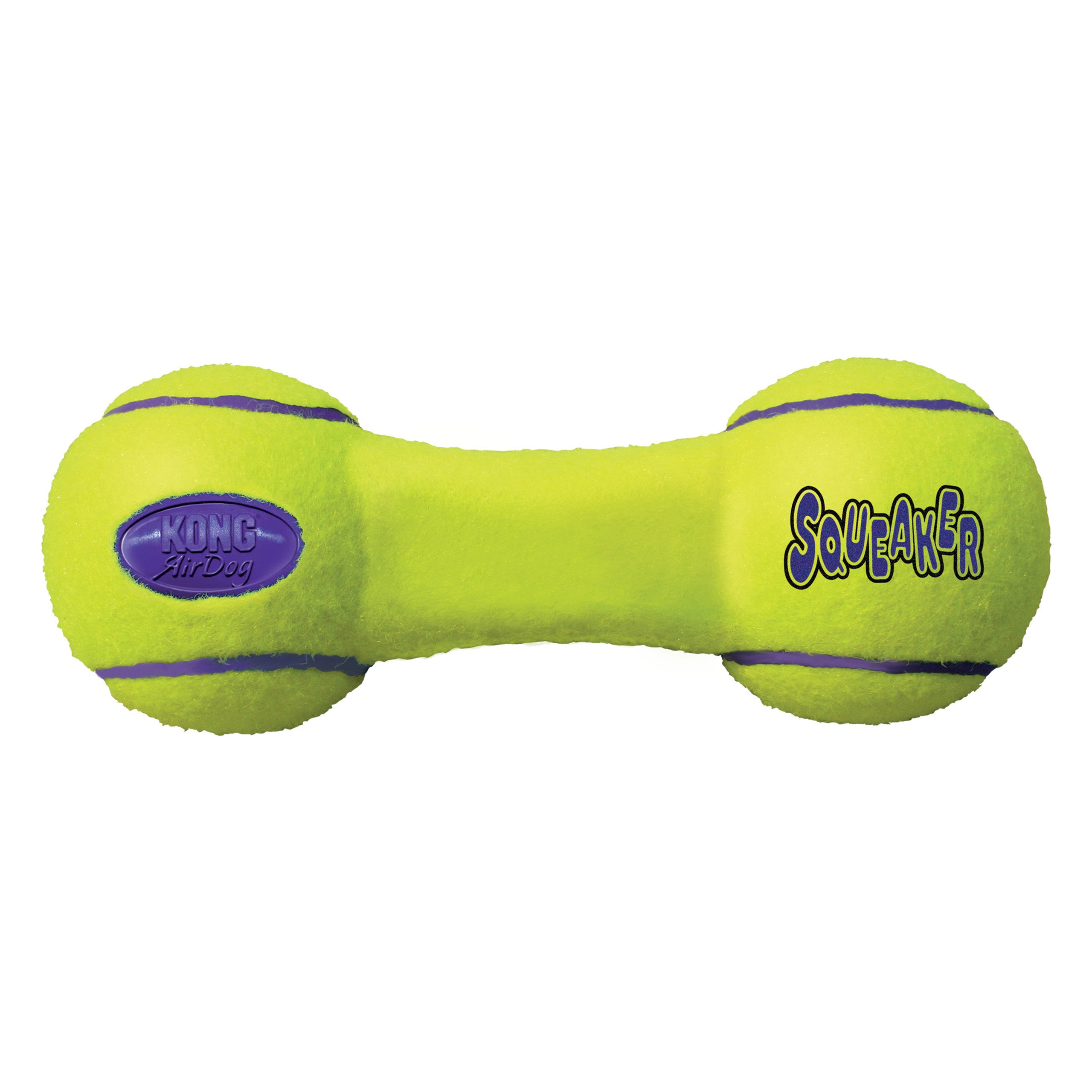 KONG AirDog Squeaker Dumbbell Squeaky Fetch Dog Toy  - Large 9.25" x 3.5"