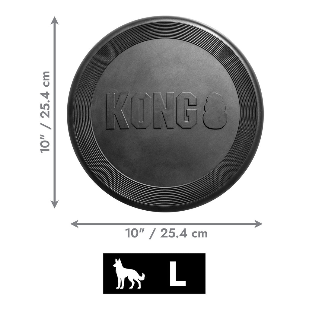 KONG® Extreme Flyer Durable Dog Toy - Black, Large 10"