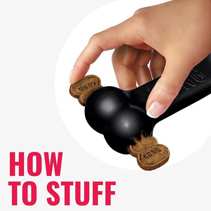 KONG - Natural Rubber Extreme Goodie Bone - Black