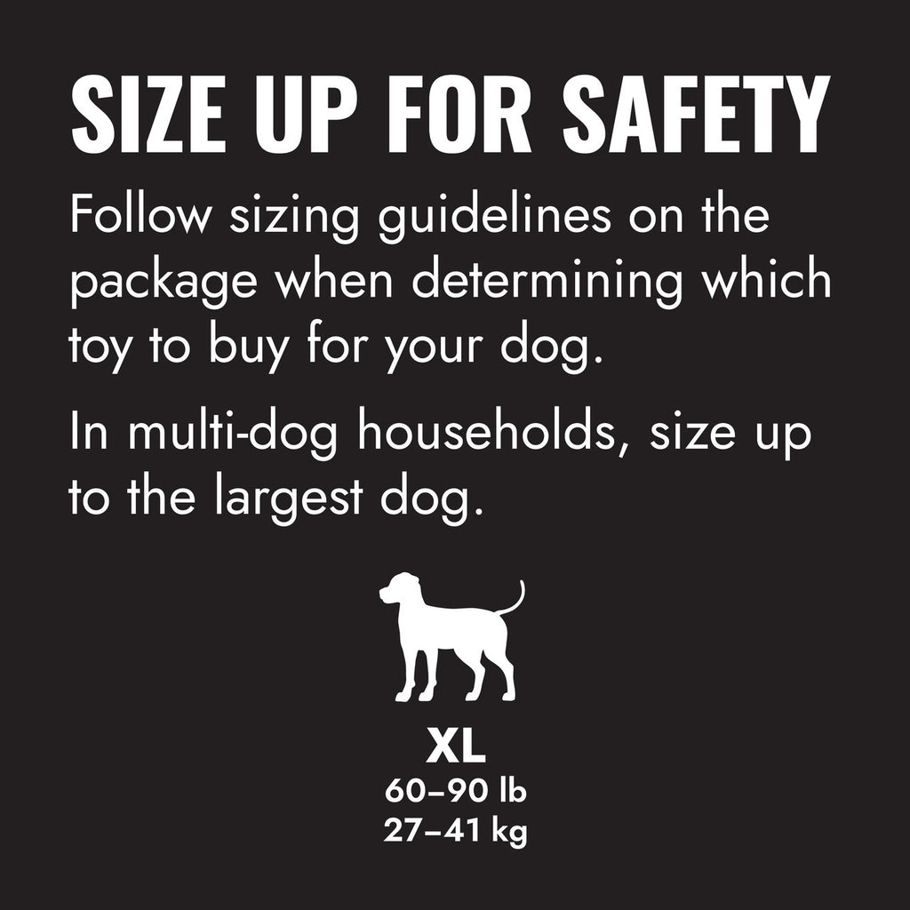 KONG Extreme Long Lasting Rubber Ring Dog Chew Toy - Black XL 5.25"