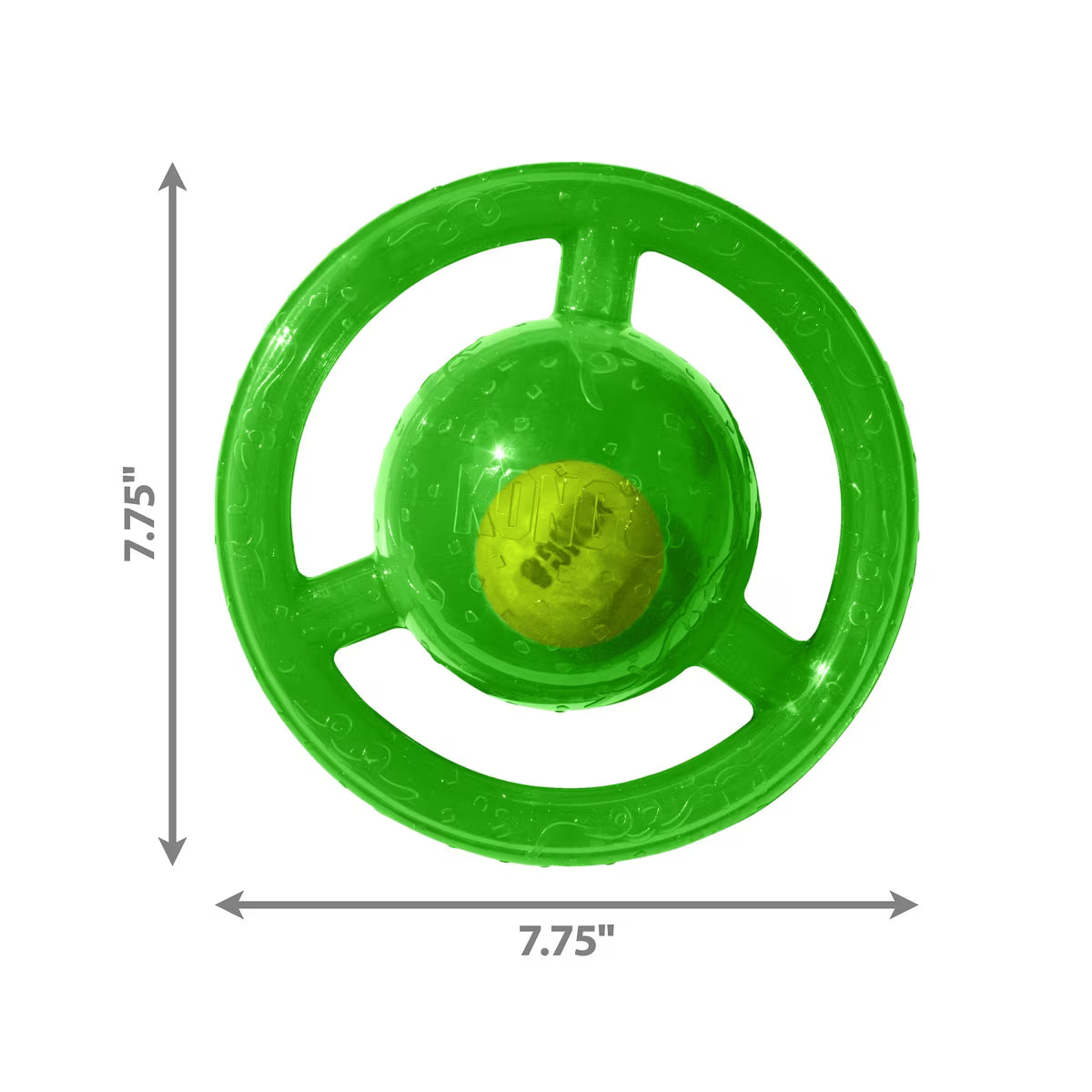 KONG Jumbler Disc - Interactive Rubber Tennis Ball Dog Toy - (CHOOSE SIZE & COLOR)