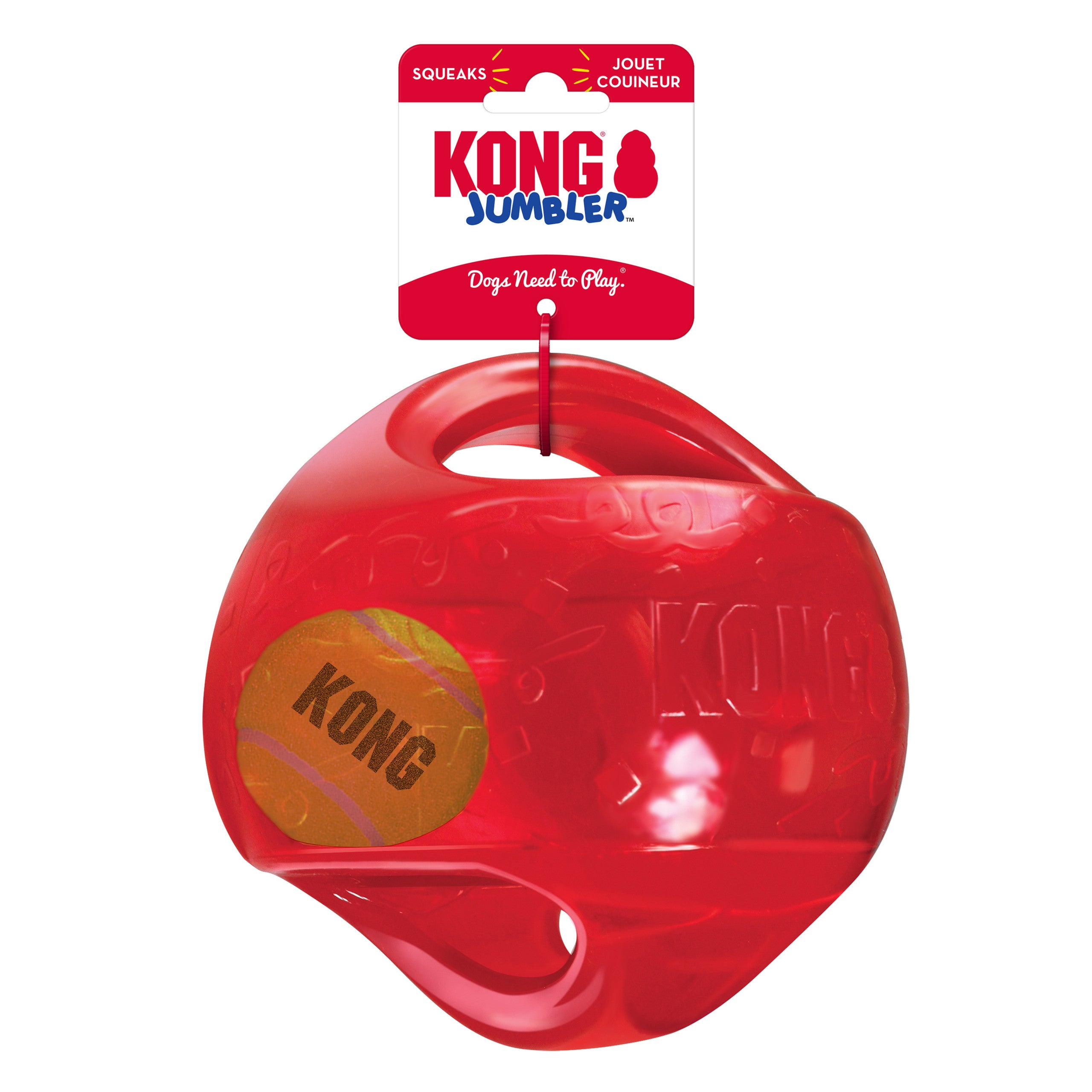KONG Jumbler Ball Interactive Dog Toy (CHOOSE COLOR & SIZE)