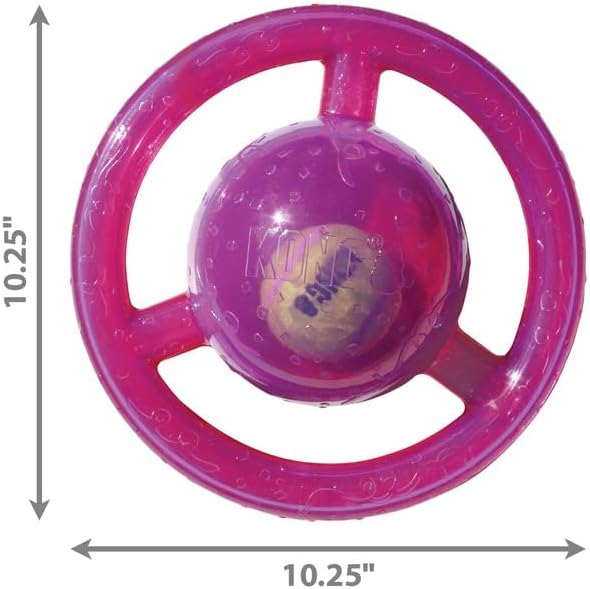 KONG Jumbler Disc - Interactive Rubber Tennis Ball Dog Toy - (CHOOSE SIZE & COLOR)