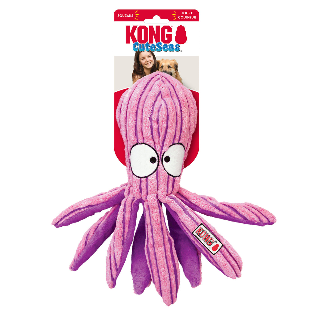 KONG CUTESEAS OCTOPUS PLUSH TOY