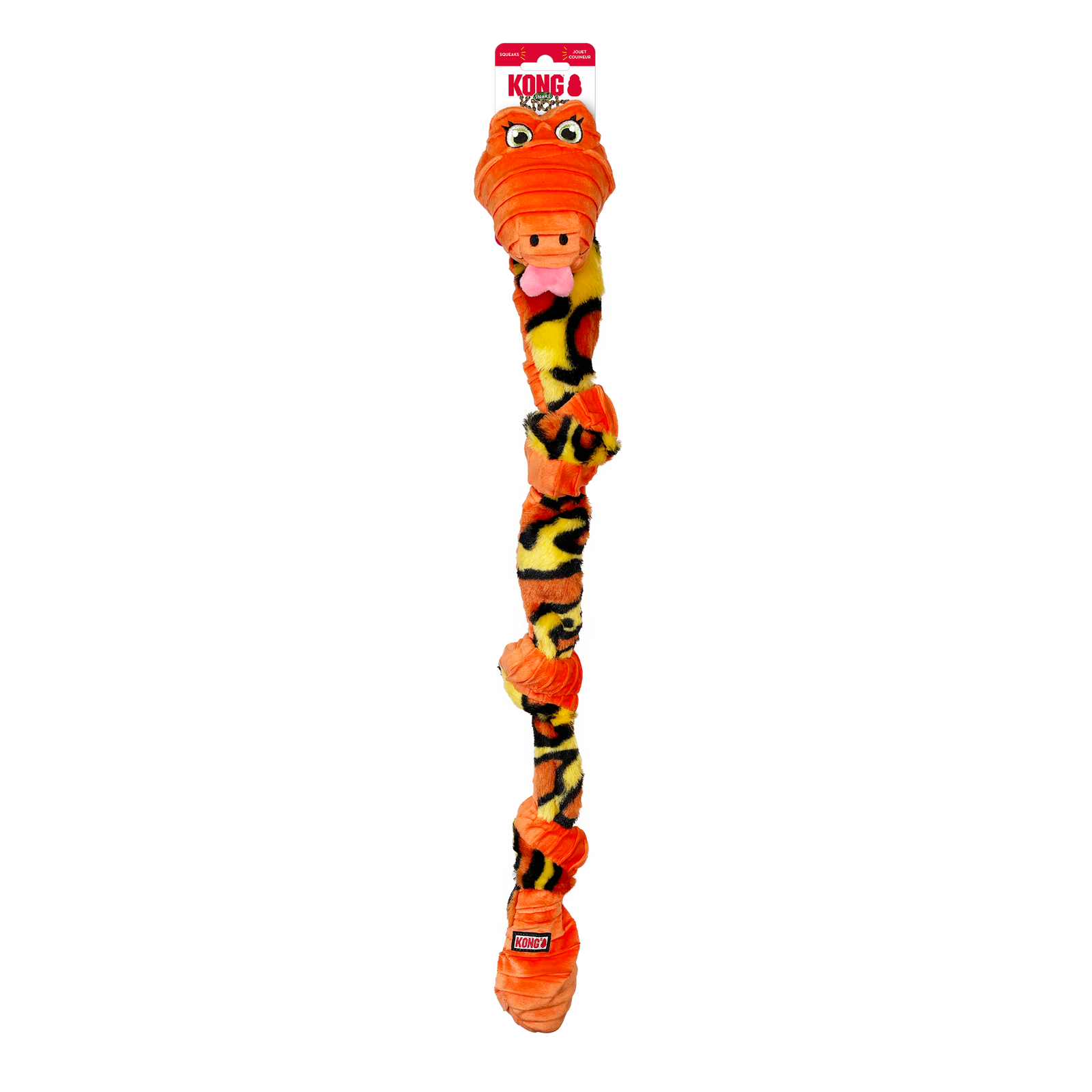 KONG Knots Snake Squeaky Floppy Toy