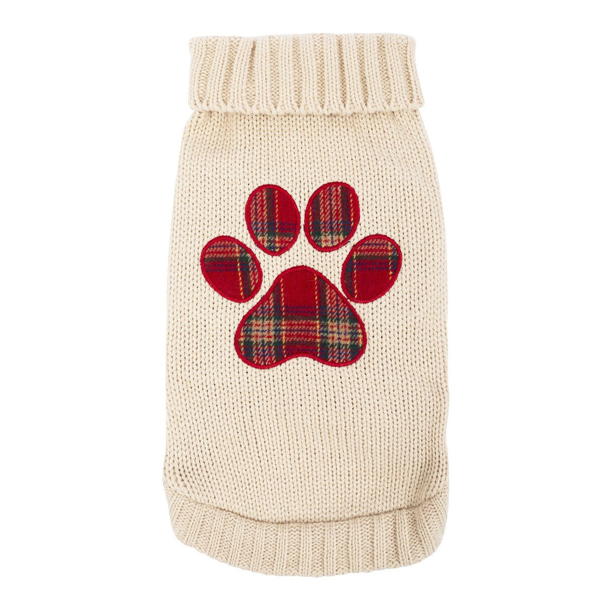 Christmas Paw-Print Sweater