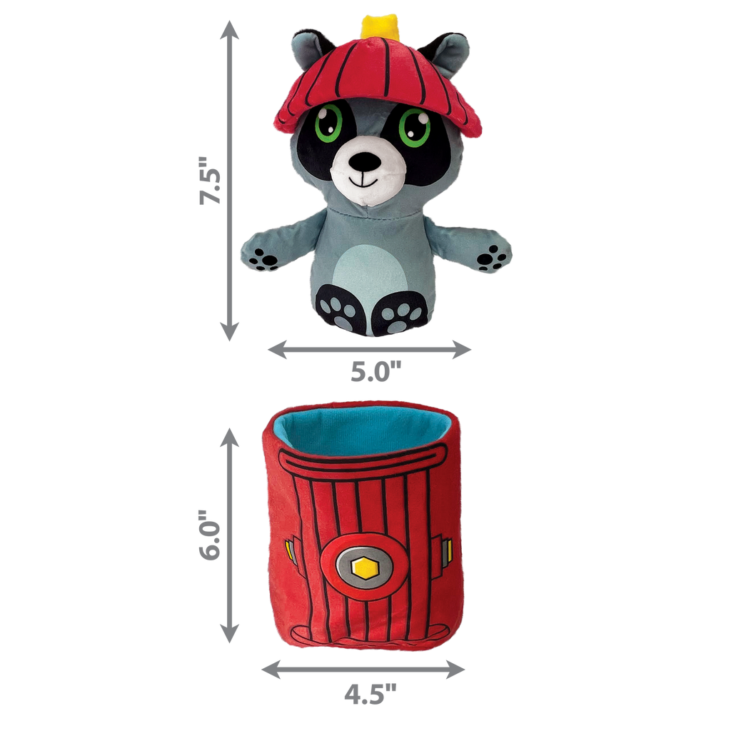 KONG PUZZLEMENTS SURPRISE FIRE HYDRANT PLUSH TOY