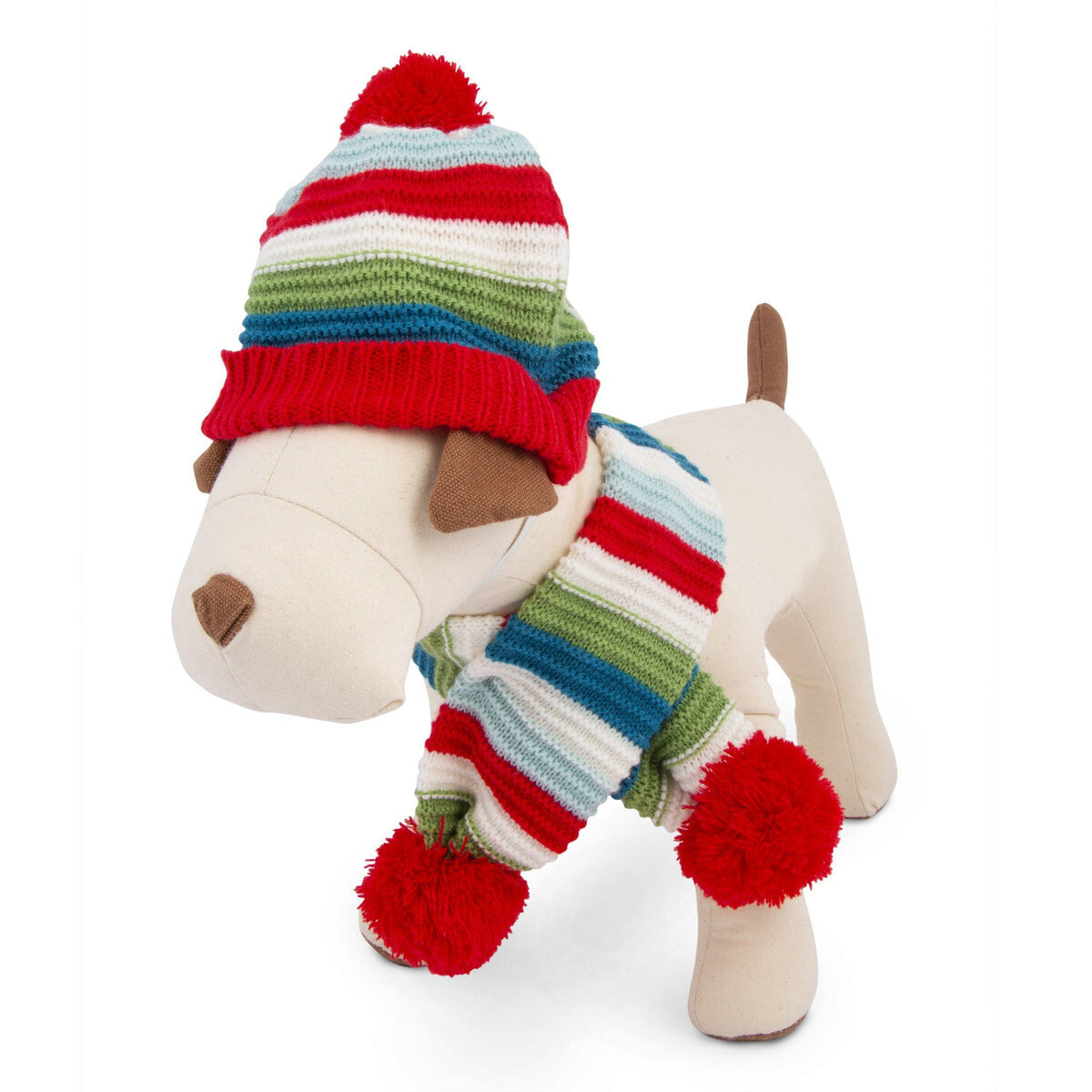 Christmas Knit Scarf and Hat (2 pieces)