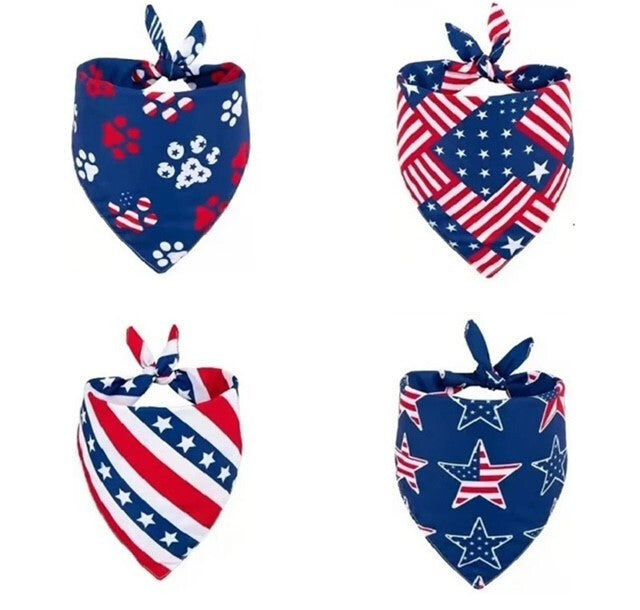 American USA Patriotic Flag Adjustable Bandanas