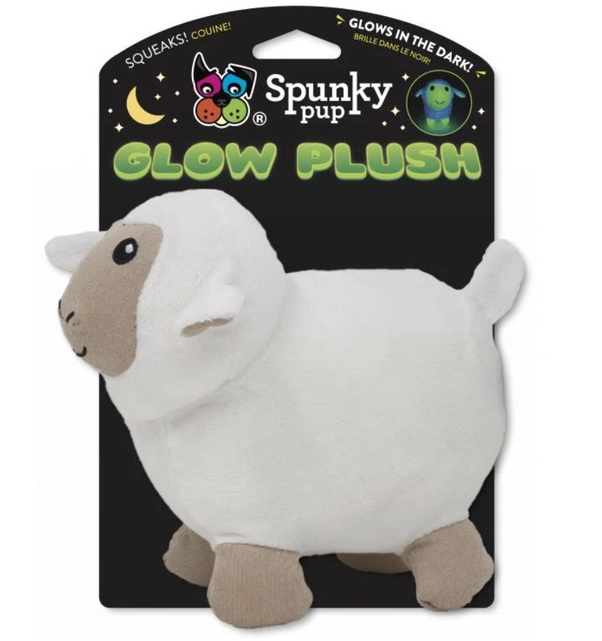 Spunky Pup Glow Lamb Plush Toy