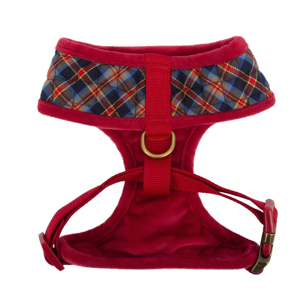 Harry Barker Holiday Red Knit Sweater + Quilted Harness Set - Small