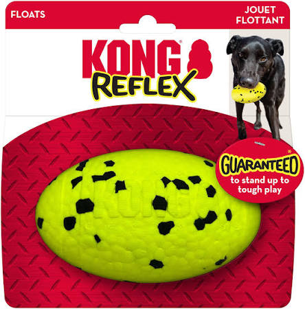 Set of 2: KONG Reflex Football Fetch Flexible Toy