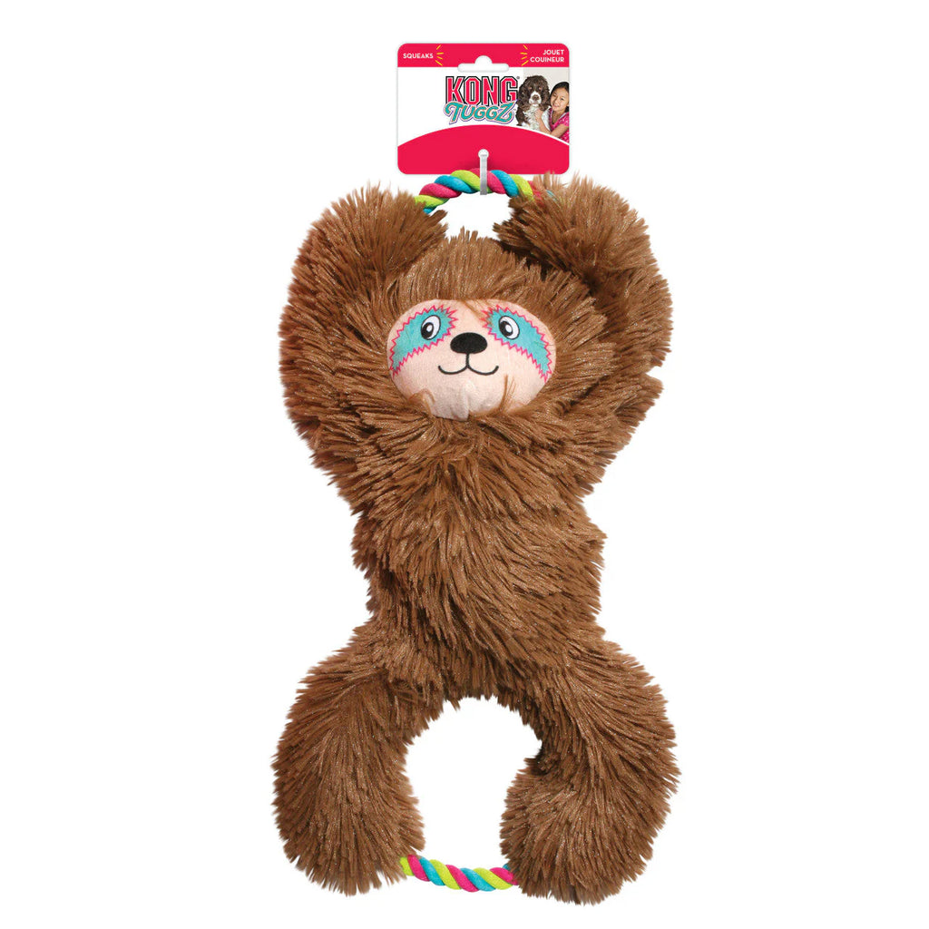 KONG Tuggz Sloth Oversized Plushy Crinkly Squeaky Dog Toy - XL 16.5"